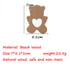 Arakierst 10pcs Wood Polar Bear Teething Accessory Pure Natural Animal Shape Nursing Necklace Beech Handmade Pattern DIY Pendant