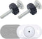 2 Set M10 Baby Gate Adapter with Wall Protector, 10mm Baby Tension Gate Extender, Replacement Bolt Part