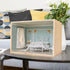 iLAND Large Wooden Display Box for Collectibles, Diorama Case, Quick-build Unfinished 15.7“ x 11” x 11“