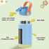 12oz Kerilyn Kids Water Bottle, Stainless Steel Insulated Water Bottle for Kids, Toddler Cup with Straws Leak-Proof