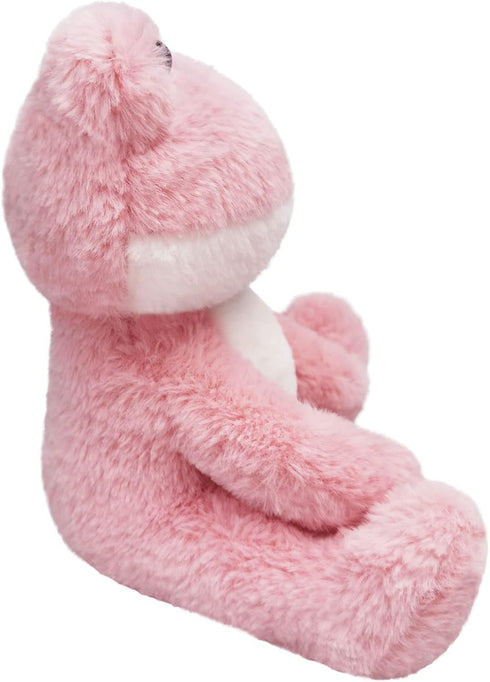 Pink Frog Stuffed Animal, 12 Inches Soft Cuddly Plush Toy for Boys Girls, Gifts for Kids or Girlfriend