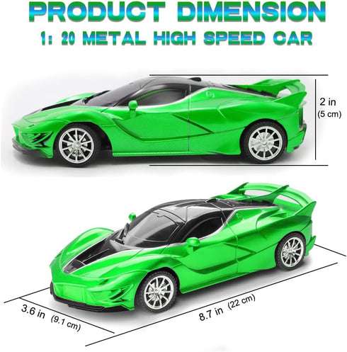 Yomwet 2.4GHz 2 4-7 8-12(Green) RC Cars - Remote Control Car for Kids, Sport Racing Hobby Electric High Speed Drift
