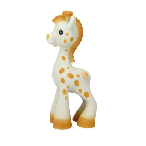 Nuby Jackie The Giraffe Natural Rubber Baby Teether, 3+ Months Teething Toy