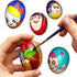 20 PCS Plastic Fake Eggs for DIY Easter Eggs, Painting and Realistic Egg Projects