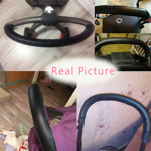 Stroller Handle Cover Black for Babyzen Yoyo, PU Leather Protector Accessories for Babyzen Yoyo
