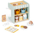 2-in-1 Toy Coffee Maker, Kids Wooden Coffee Maker Playset with 28 Pcs Play Kitchen Accessories for Girls & Boys