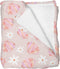 Selgkds Boho Beach Seashells Floral Baby Blankets for Girls Boys Pink Conch Flowers