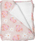 Selgkds Boho Beach Seashells Floral Baby Blankets for Girls Boys Pink Conch Flowers