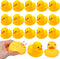 Ensbelei Yellow Rubber Ducks Bath Toys 20Pack, Bathtub Floating Squeaky Duck Bulk Baby