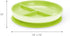 Munchkin Stay Put Suction Plates - Baby and Toddler, 3 Divided Sections, Blue/Green