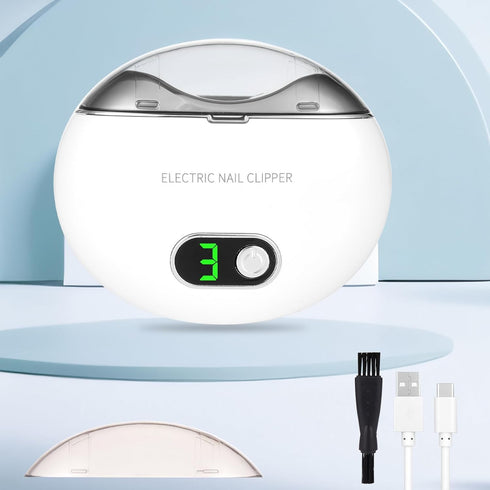 MoonGaya Automatic Electric Nail Clipper with 3-Speeds Levels and LCD Digital Display, USB