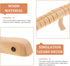 TOYANDONA 25 Pcs Wooden Wiggly Toy, Wood Lizard Toy, DIY Lizard Toy, Realistic Wood Crafts for Kids