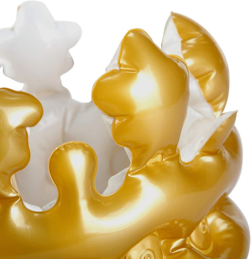 BinaryABC Inflatable Crown Hat Cap for Birthday Celebration, Baby Shower Photo Props