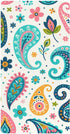 CZXW Cute Paisley and Flowers Crib Sheets Fitted 52" x 28" Natural Cotton
