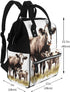 DWVTSLH Backpack Mummy Backpack Cow Painting Diaper Bag Multifunction Nappy Bags Waterproof Large Capacity Travel
