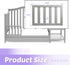 Salcod Toddler Safe Guardrail Compatible with Storkcraft and Graco Crib Conversion - CPSC Certified, Crib Rail