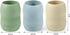 PandaEar 3 Pack Tiny Silicone Drinking Training Cups for Baby and Toddler (Blue/Green/Tan)