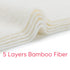 5-Layer 12PCS Damero Reusable Diapers Baby Inserts, Cloth Diaper Inserts with an Extra Storage Bag