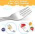 Toddler Utensils Kids Silverware Set, 8 PCS 18/10 Stainless Steel Cutlery with Dog & Cat Pattern, Dishwasher Safe