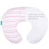 2 Pack 100% Biloban Nursing Pillow Cover for Boppy Pillow Stretchy Cotton Large Zipper Super Soft & Breathable Infant