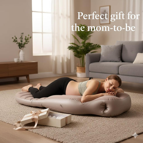 Tummy Inflatable Pregnancy Pillow with Belly & Head Hole, Prone Pregnancy Pillow for Stomach Sleepers, Belly Pillow