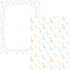 miaozhen 1 Pack 52x28 Cotton Baby Crib Sheets Ultra Soft Blue and Orange Simplified-line Giraffe Playard Mattress