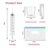 60 Sets 3Ml 60 3ml 4 6 60 Colostrum Collector Kit Include No Needle Sterile Syringes with Cap, Measuring Cup, Zip-lock