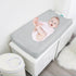 2 Pack 32"x16" Changing Pad Cover Waterproof, Diaper Change Table Sheets for Baby Boys Girls, Fitted Cradle Sheets