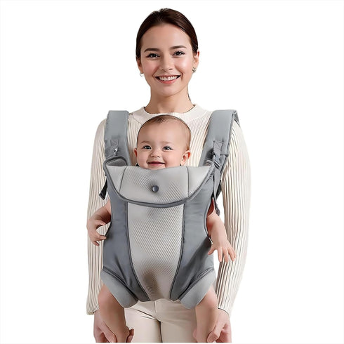 Ergonomic Baby Carrier with Adjustable Strap,4-in-1 Newborn to Toddler Carrier,Breathable Mesh Baby