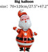 Giant 7pcs Christmas Decor Balloons Set, Mylar Foil Santa Claus, Elk, Snowman, Reindeer, Candy Cane, Tree