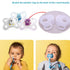 Dummy 10pcs Soft Silicone Adapter Rings Baby Pacifier Clips Holders for Button Style Soother Teething Ring (White)