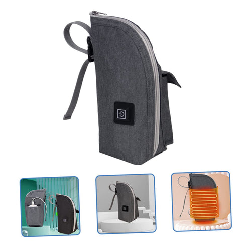 Portable Bottle Warmer Bag Insulated Travel Milk Heater Go Feeding Durable Thermal Design for Temperature Control
