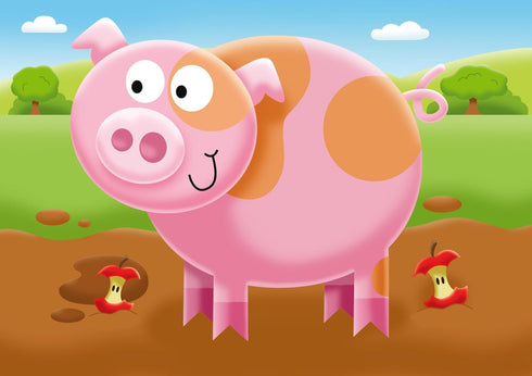 (2: 3: 4 5 Ravensburger My First Puzzle: On The Farm & Piece) Jigsaw Puzzle for Kids - Every Piece is Unique, Pieces