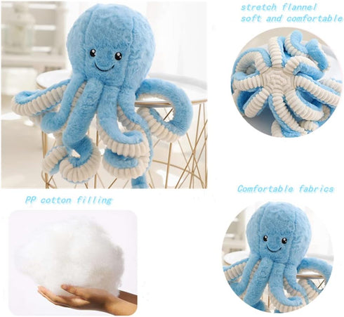 JOSON Cute Octopus Plush Toys, 16 Inch Soft Stuffed Animals for Girls and Boys Adult Birthday