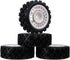 1/10 RC Rally Car Wheels Rims & Rubber Tires 12mm Hex Drive Hub for Tamiya TT-01 TT-02