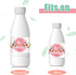 Zonon 48 Pieces Pink Baby Shower Water Bottle Labels, Floral Baby Shower Decorations Waterproof Stickers