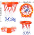Cyfie Bath Toys for Toddlers - Bathtub Basketball Hoop Set with 4 Balls - Suction Cup Shower Toy for Ages 3-8