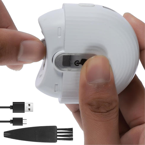 HSHGZSR 2 Trimmer Electric Nail Clipper Nail Cutter Safety Nail Clippers with Light and Speeds Portable Rechargeable