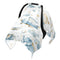 Dalzium Airplanes Blue Elephants and Balloons Car Seat Cover Baby, Carseat Canopy Cover