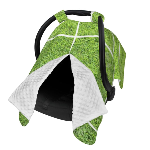 Zhbvncp Funny Green Tennis Court Baby Car Seat Cover & Breastfeeding Nursing Cover