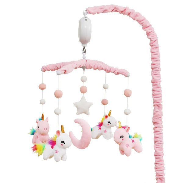 Baby Crib Mobile - Unicorn Crib Mobile for Girls with 25 Inches