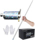 OUERMAMA Silver Magic Cane Metal Appearing Cane with Video Tutorial and Gloves for Magic Tricks