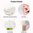 Muslin Blanket - Baby Swaddle Set with Newborn Essentials, Soft Stretchy Blankets for Girls and Boys (White)