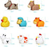 Floating Bath Farm Toys (8PCS), Soft Bath Time Toys for Toddlers, Learning Dogs Ducks Sheep