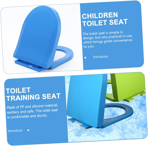 Holibanna Boy Girl Toilet Seat Cover for Travel Portable Potty Training Seat Recyclable Shaped Design Lightweight