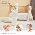 6-Pack Set 5 37.5 37.5 Inches Organic Cotton Baby Bath - Embroidered Hooded Towel & Soft Washcloths, Ultra Soft