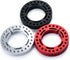 RCLIONS 4pcs Aluminum 1.9inch RC Beadlock Wheel Rim Replacement Ring for 1/10 RC Crawler Car Wheels/Rims, Black