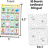 Baby Shower Tablas Game - Bilingual Bingo English and Spanish, for Up to 30 Players