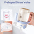 1-3 10floz NCVI PPSU Milk Straw Sippy Cup Spill Proof for Toddlers Years Old, Lightweight Baby Training Water Bottle