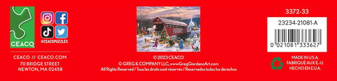 Ceaco Classic Christmas - Red Barn 1000 Piece Jigsaw Puzzle
